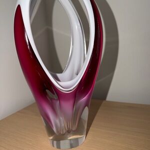 Heavy Glass Vase by Paul Kedelv,
1960